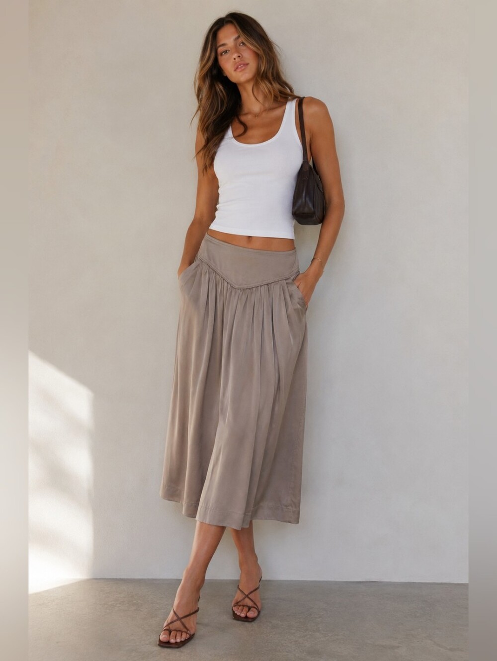 Wilfred Taupe Skirt